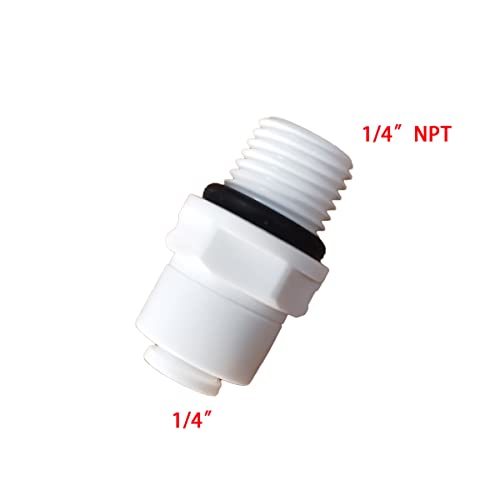 Malida Ost-1044 Male Thread Adapter Water Filter Tubing Fittings Push To Connect Straight 1/4 Inch Npt Male Thread X 1/4 Inch Od Tube Adapter,5Pcs. thumb #1