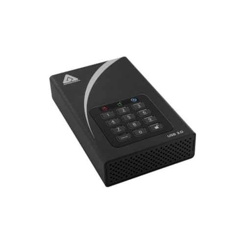 Apricorn Aegis Padlock 16 TB DT 256-Bit Encrypted USB 3.0 Hard Drive (ADT-3PL256-16TB)