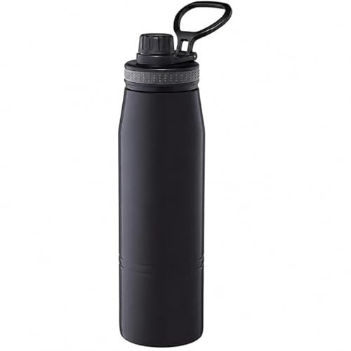 Image of InstCuppa Sports Sipper Lid Add On Thermosteel Bottle, Plastic, Black, 0.55 Litre