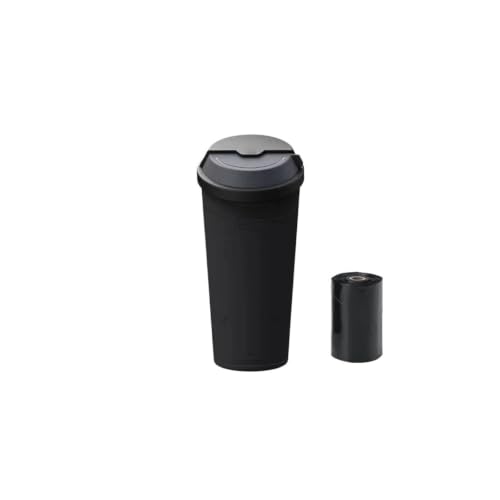 Cubo de basura para Tesla Model Y S X con tapa giratoria negra
