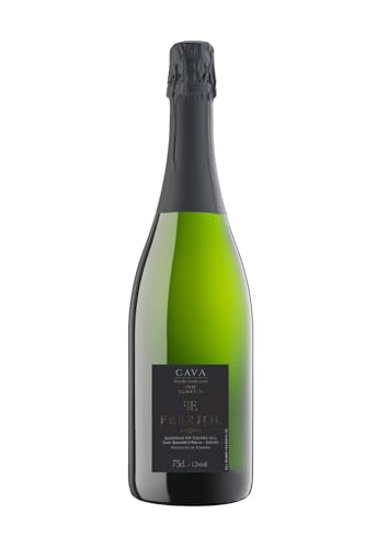 Cava Brut Selección - Ferriol D.O. Cava 6 Pack – Xarel·lo, Macabeo y Parellada de Viñedos Propios – Cava Fresco, Agradable y Persistente con Burbuja Fina – 11,5% Vol – Botella 75 cl – Covides