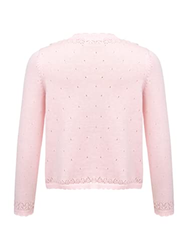 Kids Baby Girls Cotton Lace Floral Cardigan Dress Cover Up One Button Bolero Shrug Knit Sweater2