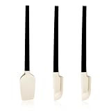 Juego De Espátulas De Silicona De 3 Piezas, Utensilios Para Hornear De Cocina, Espátula Agitadora Con Mango De Madera, Cuchara Y Pala Para Cocinar, Utensilios Agitadores.