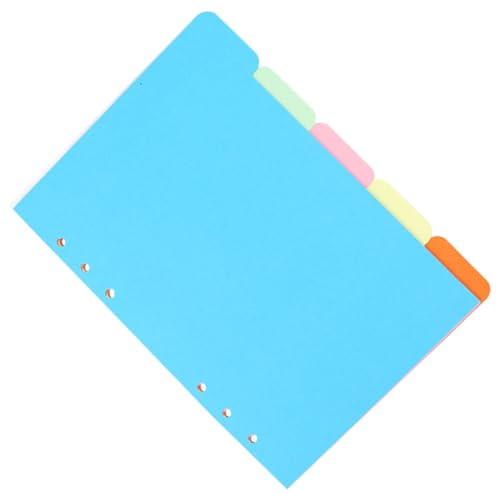 Beaupretty 5個 カラーインデックス 仕切り紙 耐久性オーガナイザー ペーパー仕切り 学校 オフィス用 ファイル整理向け