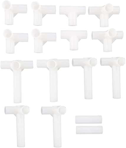 XYWHPGV Juego de conectores para accesorios de zapatero, diámetro interior de 13 mm para reparar armario ensamblado, reemplazo de piezas 16 piezas(4f0da 19935 36a39 00b2b 6cefe 28112