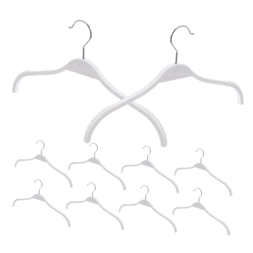 ELAYARD 12 Uds Perchas para Ropa Perchas Antideslizantes Resistentes para Pantalones Perchas De Plástico para Armario