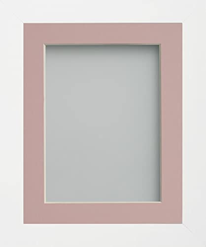 Frame Company Candy Range White Picture Photo Frames with Mount*Choice of Colours* โ image 1