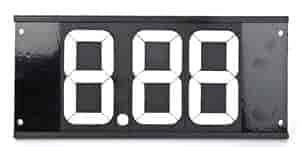 JEGS Replacement Dial-In Board | Bolt-On | Made In USA | 3 Digits | White Numbers | Board Measures 4-1/8