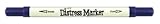 Tim Holtz distress marker is water-based dual tip marker pen for colouring, journaling, stamping and more Brush tip nib on one and a fine point nib on the other making them ideal for any crafter or artist Double ended marker pen co-ordinates perfectl...