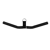 GARVALON Barra de Tensión de Acero para Entrenamiento de Bíceps y Tríceps 49 CM Equipo de Fitness Portátil para Gimnasio en Casa Accesorio para Polea y Fortalecimiento Muscular