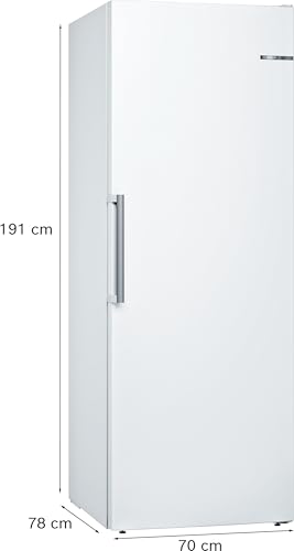 Foto von Bosch GSN58AWDV Serie 6 XXL-Gefrierschrank, 191 x 70 cm extra breit, 365 L, NoFrost nie wieder abtauen, LED-Beleuchtung gleichmäßige Ausleuchtung, BigBox Platz für großes Gefriergut, Weiß