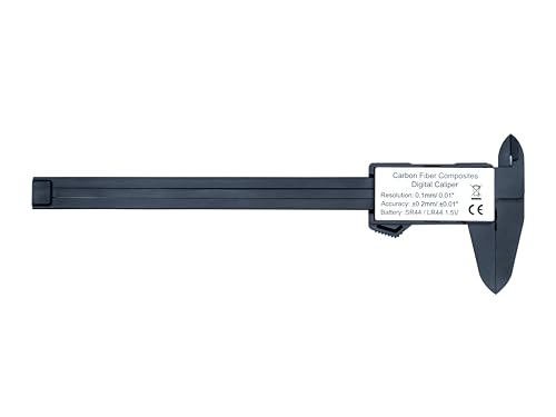 Image of SKADIOO Black Plastic Vernier caliper, Digital vernier caliper, Vernier caliper digital, Vernier caliper 6 inch, Electronic Vernier Caliper Gauge Micrometer, Vernier Caliper with LED Screen,black,1 pc