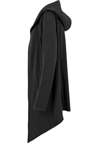 Urban Classics Men's Long Hooded Open Edge Cardigan Long Frayed Sleeve Sweatshirt with Hoodie, Open Front Cardigan for Men (pack of 1)