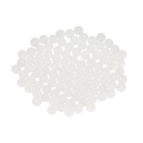 uxcell 60pcs Nylon Bearing Balls 3.5mm Solid Plastic Balls, G1 Precision Bearing Ball Frosted Surface, White
