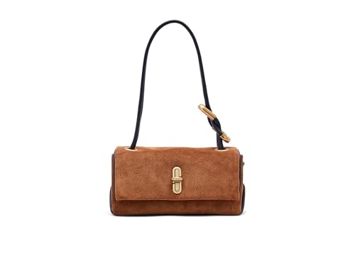 Sac Marc Jacobs The Mini Dual Shoulder Copper en cuir métallisé pour femme