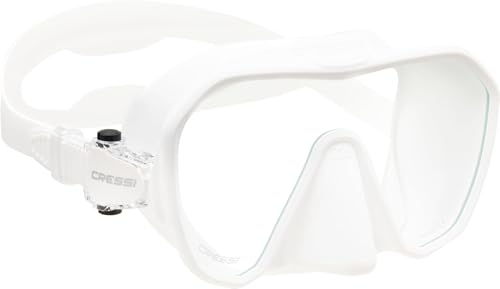 Máscara de buceo sin marco para adultos Cressi Z2S - Visor ancho monocular - Volumen interno bajo - Silicona pura suave - Diseñada en Italia miniatura 1