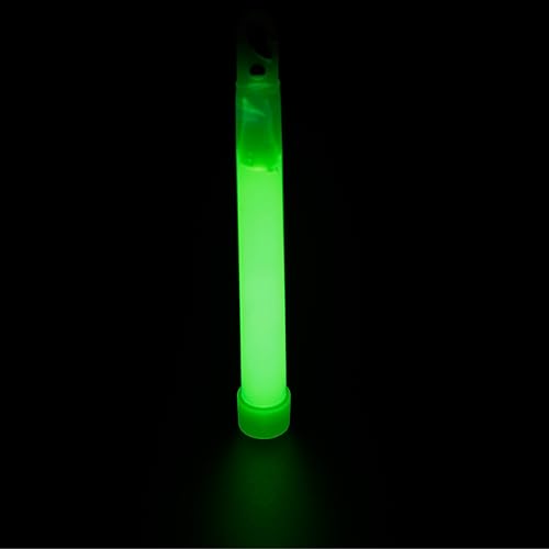 10er Set - Power-Knicklicht/Leuchtstab Tactical Light im Militär-Standard - grün leuchtend (6" / 15cm) - einzeln verpackt - mindestens 12 Stunden Leuchtdauer – Bild 4