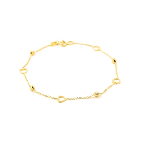 Bracelet or 18 carats femme Monde Petit, l'élégance des cœurs au quotidien
