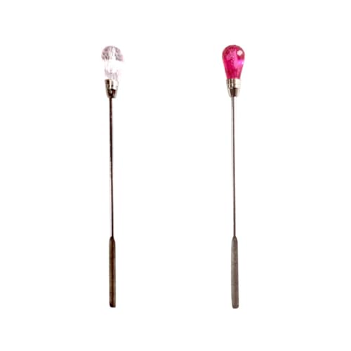POPETPOP 2 piezas varillas metálicas para mezclar uñas miniatura 4