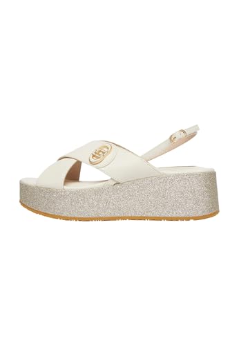 Sandales plateforme Liu Jo cuir SA6141PX106 pour marcher sans douleur au talon