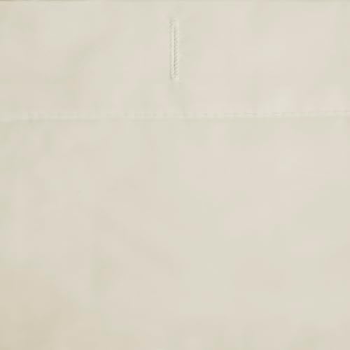Zenna Home Water Repellent Shower Curtain Liner, Soft Microfiber Fabric Shower Liner or Curtain for Bathroom, Bone Colored, Machine Washable, with Weighted Hem, 70 x 72 Inch