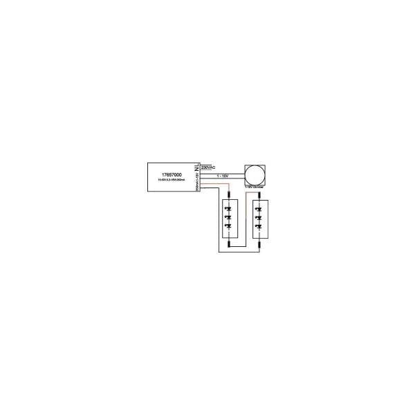Driver LED 17657000 1-10V dim pour variation de lumière 18W 350mA - 4