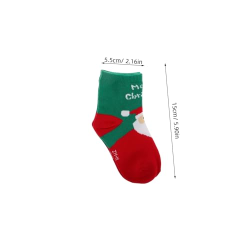 15-17cm Foot Length Kids Christmas Socks Warm Winter Socks for Kids Cotton Stockings (random Style)2
