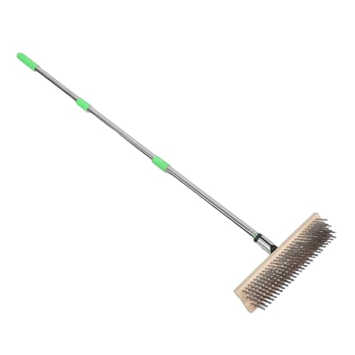 Brosse de pont pour bateau manche long acier inoxydable balai brosse vert