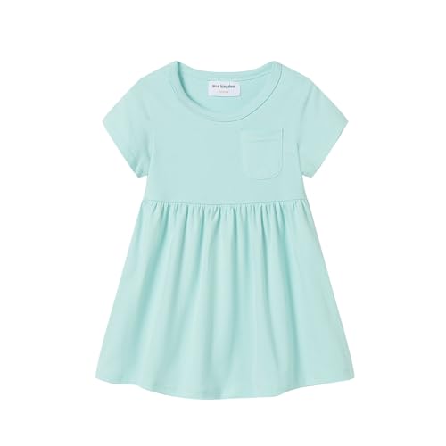 Vestidos de verano para vacaciones de niñas pequeñas con mangas cortas