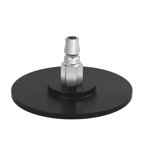 EBIEFLY Large Vaculock Suction Cup Adaptor for Vac-U-Lock Machine Air Connector Device Attachments Accessory Gift 12cm/4.7in Diameter (Black)
