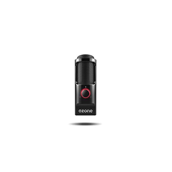 Ozone Gaming Mikrofon Rec X50 -OZRECX50- Streaming-Mikrofon, Kondenselektrode, omnidirektionaler Klang, LED-Beleuchtung… – Bild 6