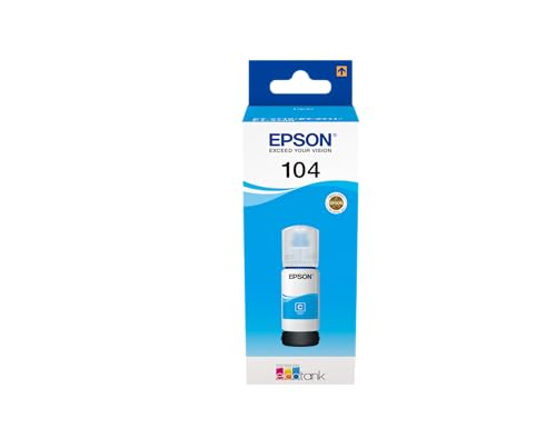 Epson EcoTank 104 Cyan Genuine Ink Bottle