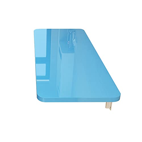 Bureau mural pliable flottant table rabattable ordinateur 90x40cm - 2