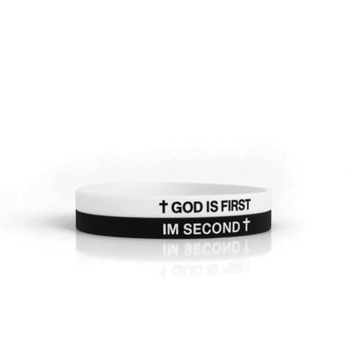 GOD IS FIRST BRACELET, GOD IS FIRST IM SECOND Bracelets, Inspirational Bible Verses Bracelet, Religious Motivational Wristbands Bracelets Gifts for Men Women Teens