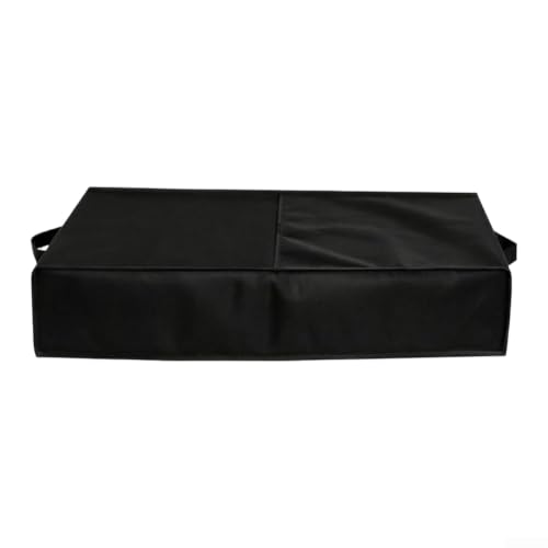 Plataforma de vibración negra resistente para equipos de gimnasio, 58 x 38 x 12 cm (600D)