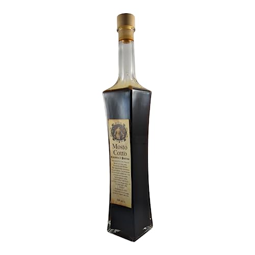 Vincotto Virelli: L'Antico Sapore del Mosto d'Uva Cotto, Dolci Calabresi e Tradizioni Natalizie - Prodotto Artigianale di Cutro, Calabria Vino Saba Sapa Miele condimento sciroppo (500 ml, Mosto Cotto)
