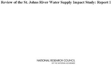Review of the St. Johns River Water Supply Impact Study: Report 1
