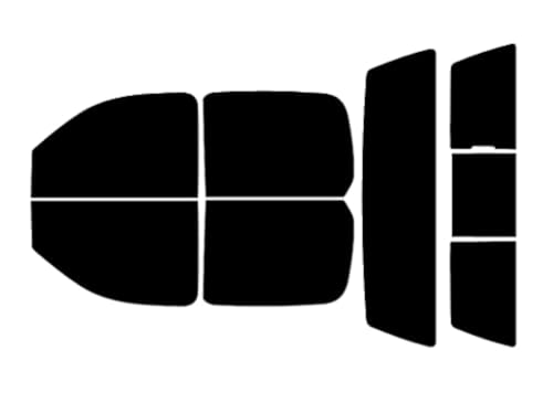 Rvinyl Window Tint Kit Compatible with Chevrolet Silverado 2007-2013 (4 Door) - Complete Precut Kit - 5%