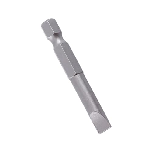Juego de 6 puntas planas de 50 mm para destornillador hexagonal de un cuarto de pulgada 8
