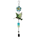 Sunset Vista Designs Metal and Colored Glass Hummingbird Garland