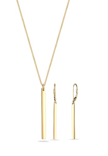 Juego de joyas para mujer de plata 925 chapada en oro estilo básico elegante