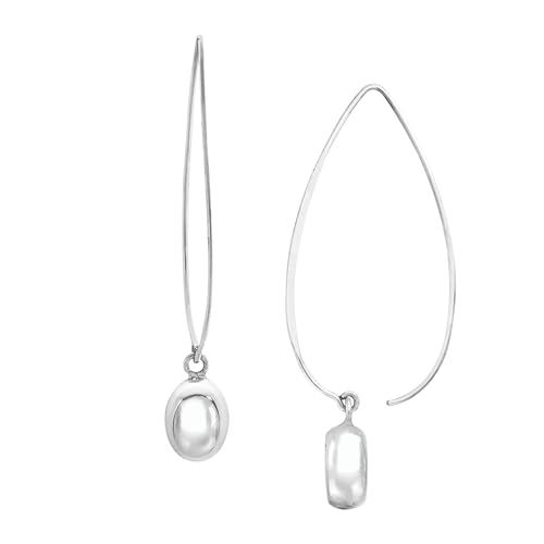 Silpada 'Wire Drop' Earrings in Rhodium-Plated Sterling Silver