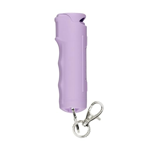 SABRE Pepper Gel Spray with Fast Flip Top Safety & Snap‑Clip Keychain for Self Defense - Max Police Strength OC with UV Marking Dye, Finger Grip, Wind Resistant, 10‑Sec. Spray, 14ft Range, Made in USA