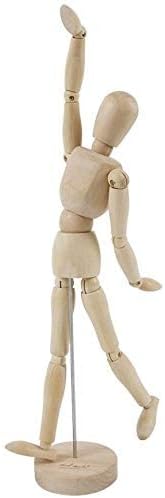Art Mannequin,8 Inch Wooden Human Body Drawing Mannequin with Stand Art Mannequin Figure Joints Artist Manikin Model for Desktop Decoration Decorative Artwork