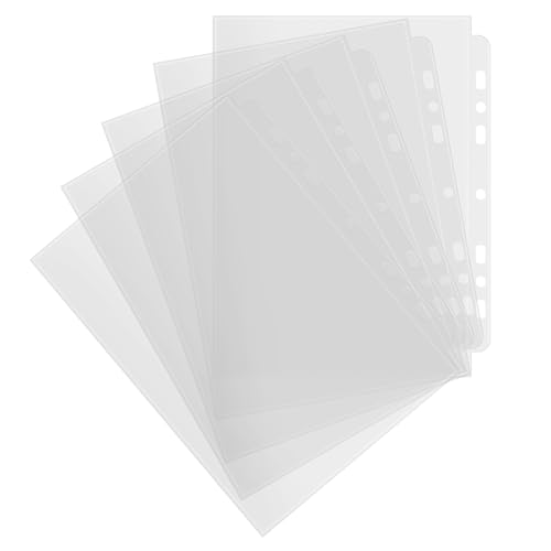 Lot de 50 pochettes transparentes A5 en plastique transparent pour documents, pochettes pour photos, prospectus, pochettes transparentes pour l'école, le bureau