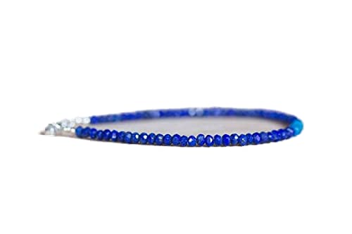 Bracelet en apatite bleue et lapis-lazuli pour illuminer vos tenues d'été