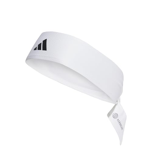 adidas Unisex AEROREADY Tennis Tie Band, White/Black, M adidas Unisex AEROREADY Tennis Tie Band, White/Black, M