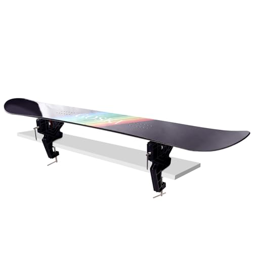 IGOSKI Tornillo de banco de esquí y snowboard, mangos antideslizantes para tornillo de banco mejorado, ajustable para esquiar y cera, con posición de trabajo horizontal y vertical - imagen 7