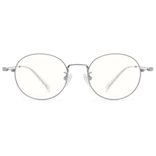 Lunettes anti-lumière bleue en titane monture ronde rétro Dollger