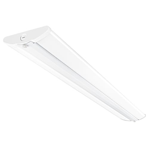 4FT 6.4 Width LED Wraparound Light Fixture with 5000K 40W 4400LM 110 LM/W